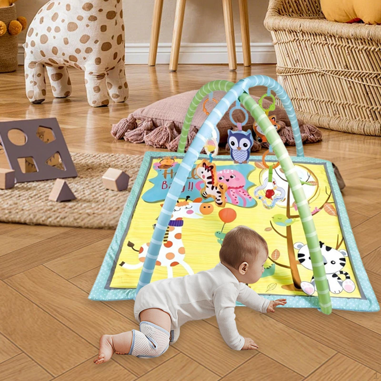 

Baby Play Gym Mat for Newborns Infants Sensory Exploration Playmat Toys Style A