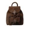Fashion bag women's new simple retro college style backpack casual texture portable small backpack