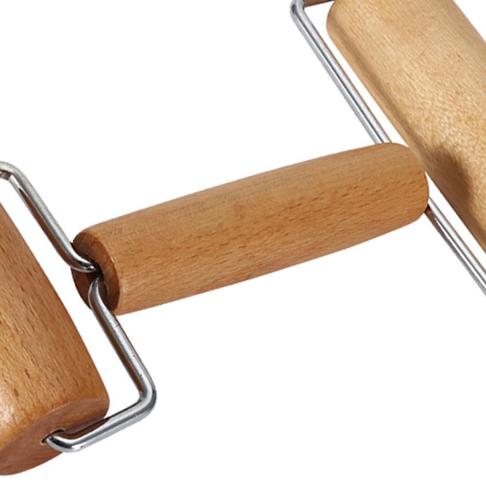 Food-Safe Wooden Dough Roller Beech Wood Pizza Roller Small Rolling Pin  Kids Baking Tool A-S