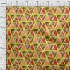 oneOone Cotton Flex Dark Peach Fabric Geometric Tropical Texture Quilting Supplies Print Sewing Fabric By The Yard 40 Inch