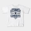 Boys Girls Soft Cotton Graphic Tees Dallas-cowboys Breathable Daily School Wear Kids T-Shirts