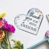 Thank You Heart Keepsake - Inspirational Office Gift for Coworkers & Teachers
