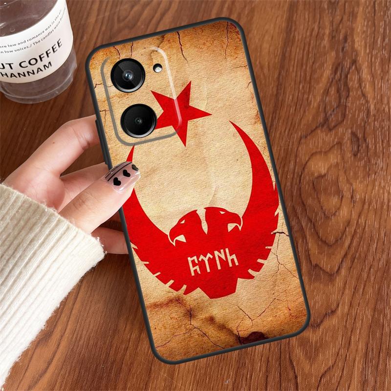 Turkey Turkish Flag For Realme 10 11 12 13 14 15 Pro Plus C65 C71 C75 C55 C63 C61 C53 C67 C35 GT6 GT7 Pro Case