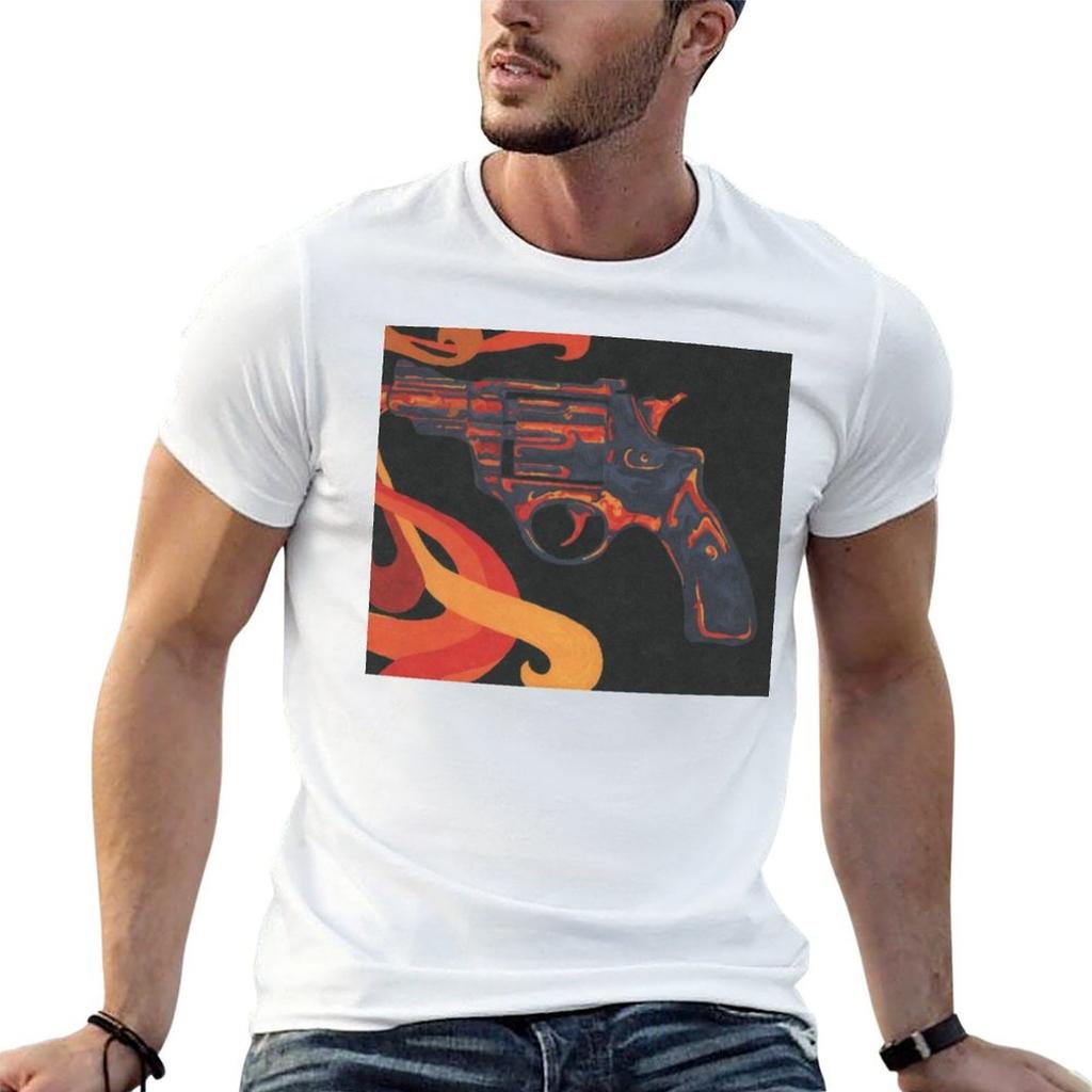 JAPAR GUN T-Shirt Basic Plain Tee for Spring and Summer