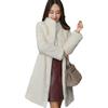 Imitation mink coat imitation fur women's winter new medium and long imitation fur imitation mink coat stand-up collar