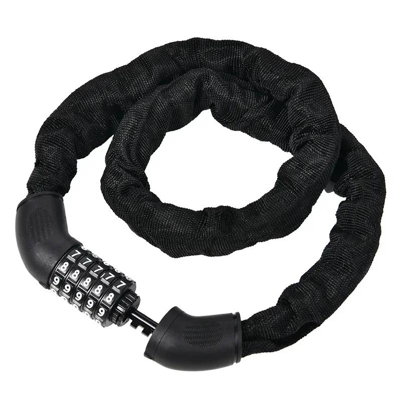 Мотоциклетный электромобильный кодовый замок цепной замок велосипедный противоугонный замок портативный цепной замок горный велосипед велосипедные замки