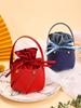 Portable Small Leather Bucket Chocolate Candy Box Velvet Candy Gift Bags For Party Wedding Birthday Gift Articles Supply