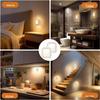 Warm White Plug-in LED Night Light with Light Sensor & Stepless Dimming (110-240V, EU/UK/AU)