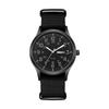 Men's Military Watch Nylon Strap Waterproof Luminous Analog Calendar 12/24 Hour Quartz Black Stylish Sports Gift