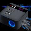 150W Car Power Inverter 12V/24VDC To 220VAC Converter with Three USB Charging Ports USB Car Outlet Adapter for Vehicle