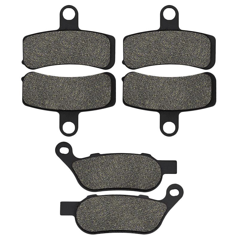 Cyleto Motorcycle Front Rear Brake Pads for Harley FXDF Fat Bob 2008-2017 FXDL Low Rider 2010 2011 2012 2013 2014 2015 2016 2017