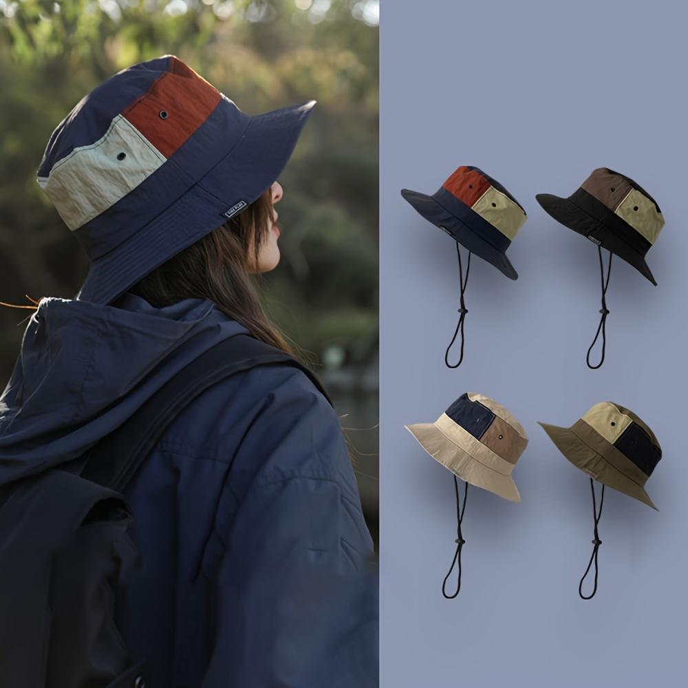 Cappello da Pescatore Parasole Asciugatura Rapida, Ampia Visiera, Cappellino Estivo Traspirante per Uomo e Donna, Cappello per Attività all'Aperto, Cinturino Regolabile