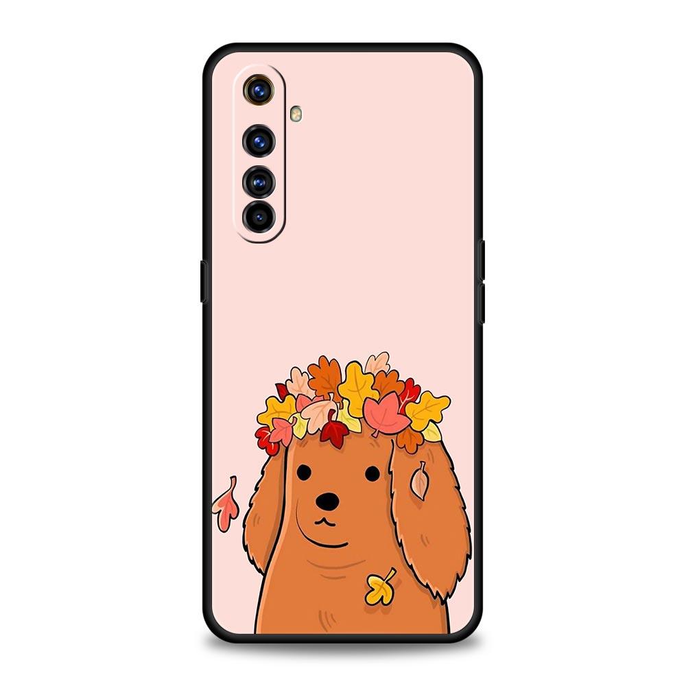 Cocker Spaniels Cartoons Dog Case For Realme 12 11 10 9 8 5G 7 6 GT5 GT3 GT2 Pro Plus C21 C25 C35 Realme GT Neo 2 3 3T 5 Cover