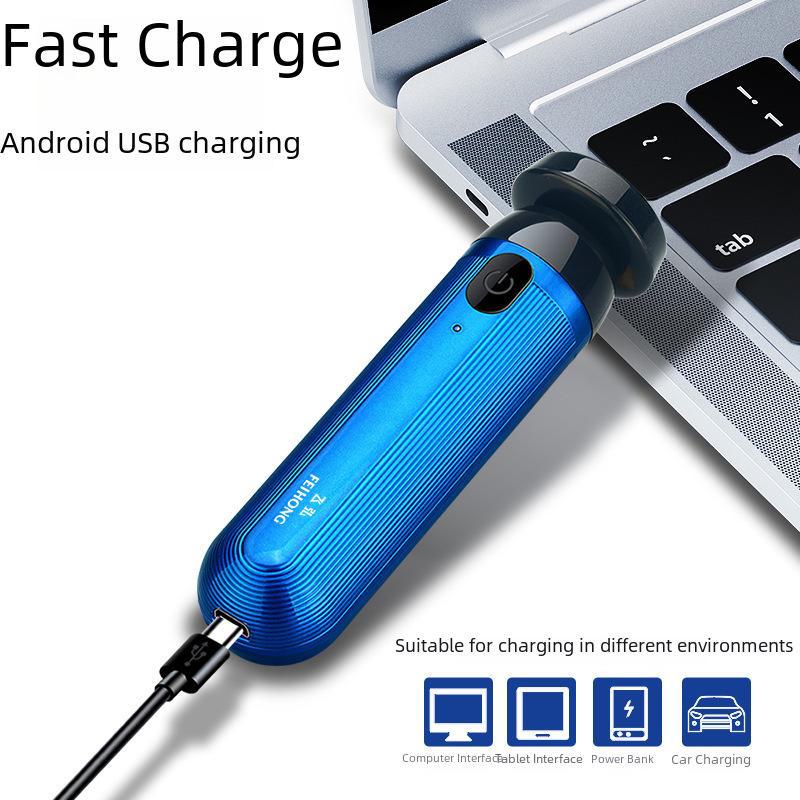 Mini aparat de ras electric reîncărcabil Feihong FH015 pentru bărbați