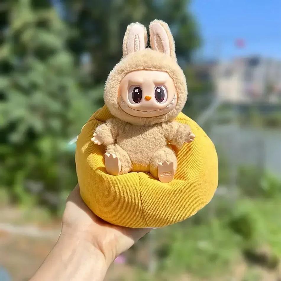 Suitable for 17cm Mini Labubu Sofa, BJD Doll Room Decoration, Second-generation Sit In Party Series, Car Sofa, Mini Sofa Bed