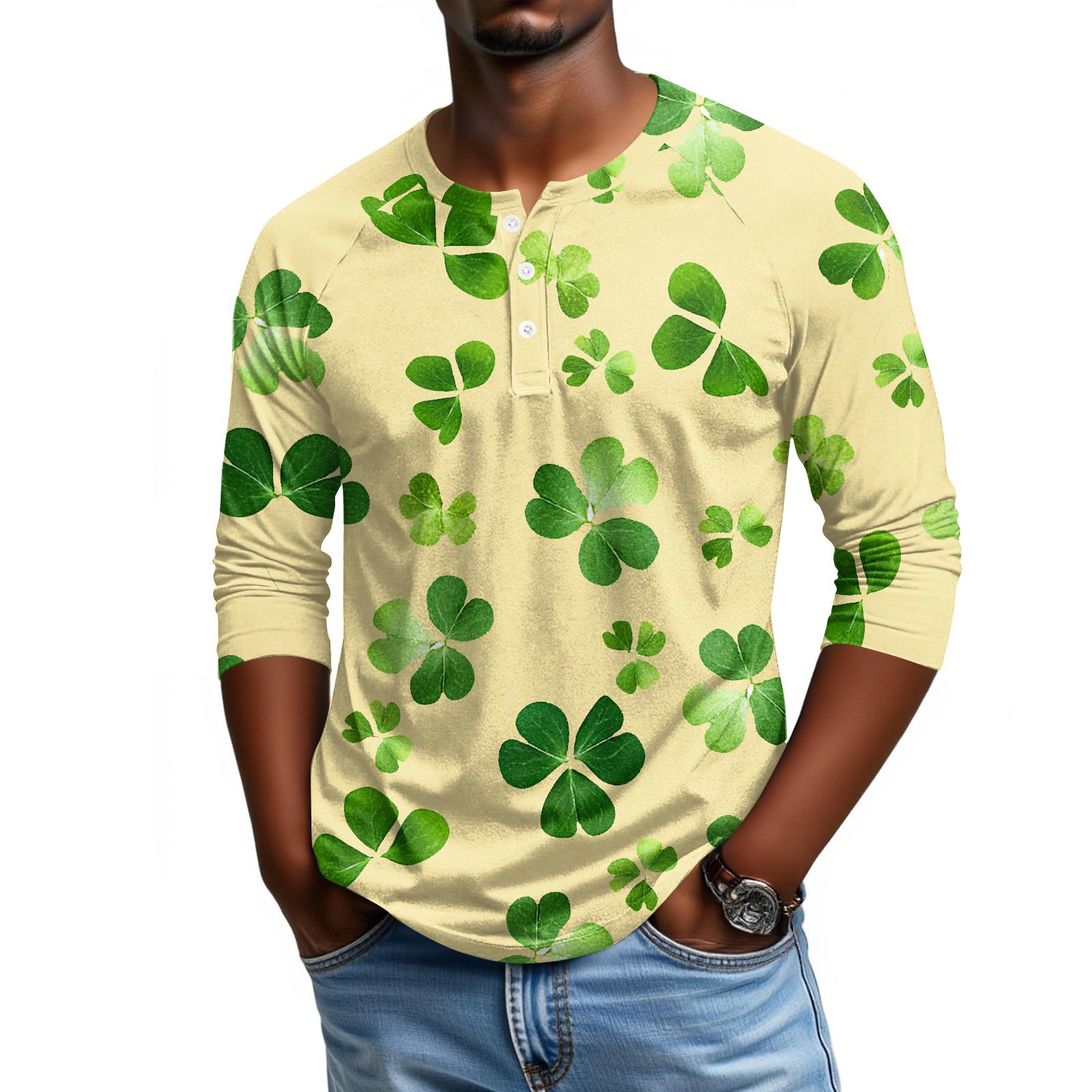 

Мужской топ с рукавом реглан и рукавом три четверти XL жёлтый