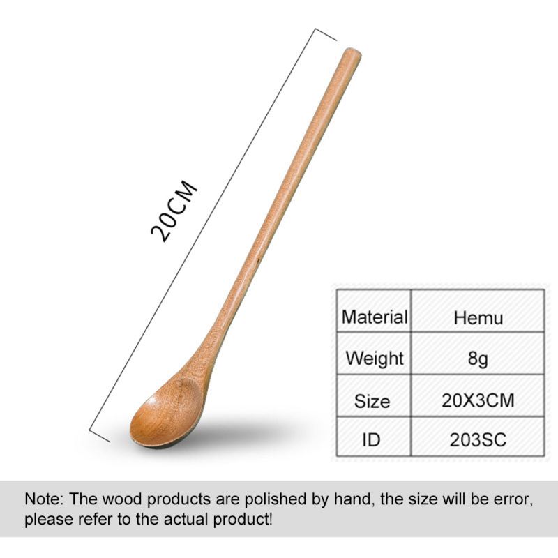 Long Handle Wooden Spoons For Cooking Honey Server Tea Coffee Stirring Spoons Honey Tea Scoops Coffee Accessories