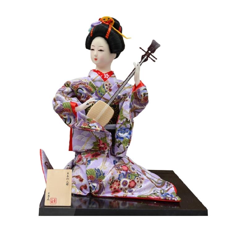 Beautifully 12Inch Kimono Toy Figurines Optional Cloth Statue for Japanese Culture Enthusiasts and Collectors