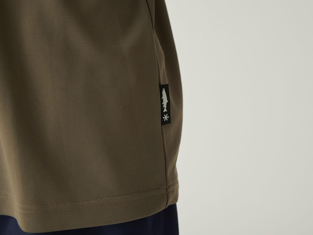 Snow Peak Flyfishing Club Graphic Short Sleeve T-Shirt SPF-TS-25AU902, Men's and Women's, Size M, GREIGE