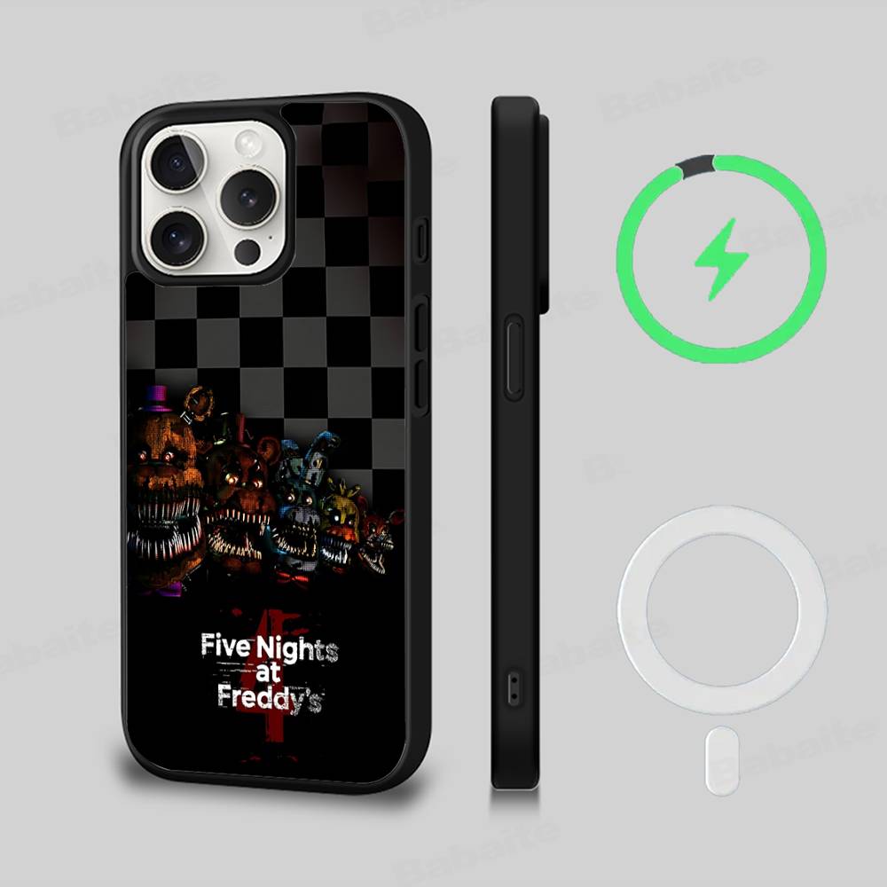 F-FNAF Five-nights-At-Freddys Magnetic For Magsafe Phone Case For iPhone 17 Air 16 Pro Max 15 14 13 12 11 Protective Cover