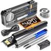 USB Rechargeable USB Soldering Iron Set Adjustable Temperature Cordless Soldering Pen Set  Home Use