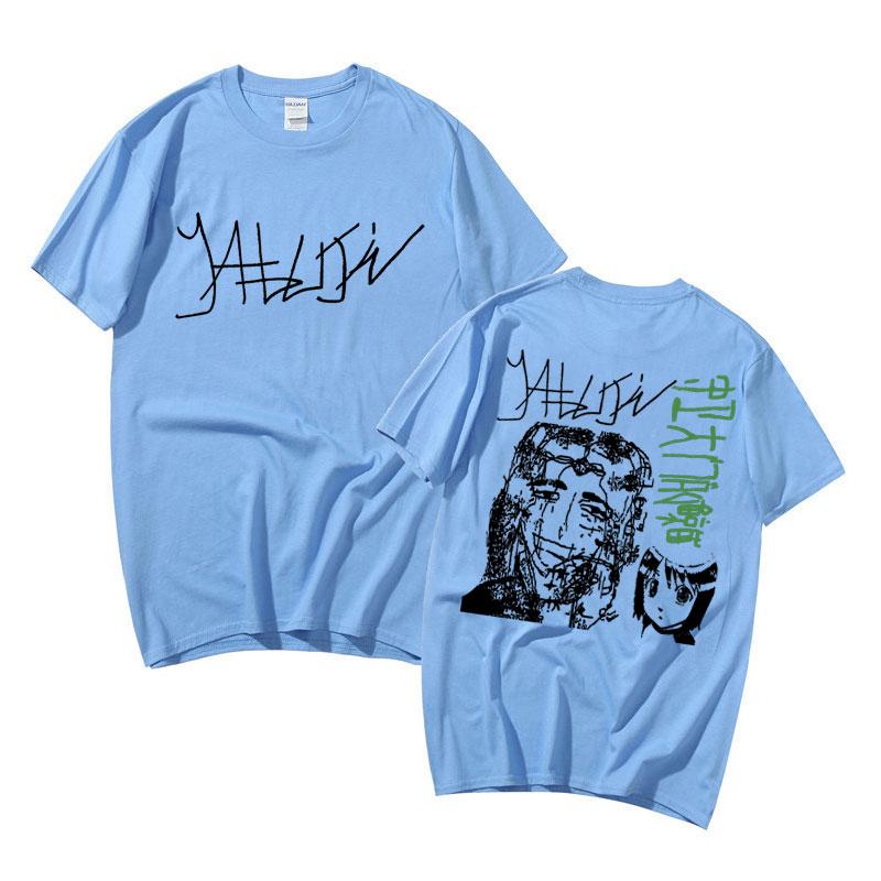 Yabujin Double Sided Printed T-shirt Summer Men Women Fashion Tshirt Male Hip Hop Tees Unisex 100% Cotton T Shirt Short Sleeve