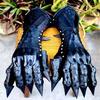 Medieval Nazgul Black Etched Steel Gauntlets Hand Armor Gloves