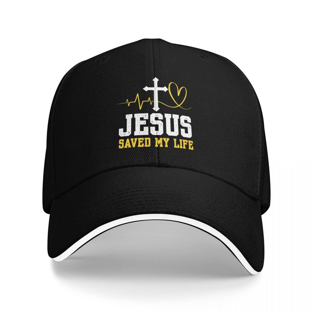 Unisex Baseball Hats Jesus Saved My Life Logo Outdoor Streetwear Summer Sports Baseball Caps Hip Hop Cap Casquette Hats