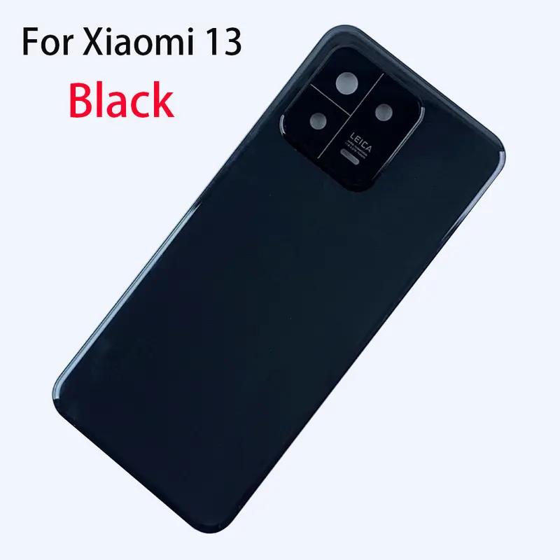 Capac baterie din sticlă Mi13 pentru Xiaomi Mi 13 Pro Capac din spate Carcasă din spate a ușii bateriei cu obiectiv pentru cadru camerei
