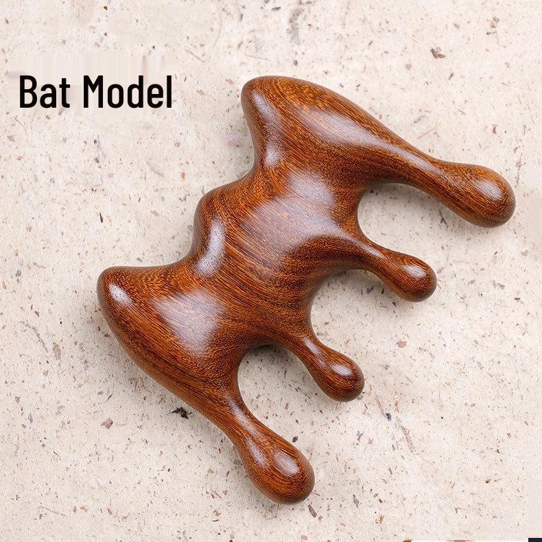 

Green Sandalwood Meridian Massage Comb - Wide Tooth and Facial Head Massage