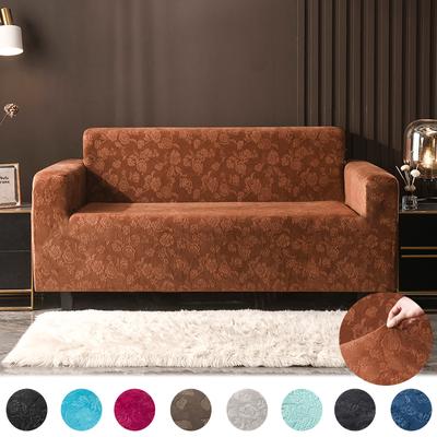 Wysokiej jakości żakardowe, kwiatowe, drukowane pluszowe aksamitne pokrowce na sofy do salonu Sofa narzuty Protector dla zwierząt domowych i dzieci