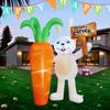 LED Waterproof Easter Light Yard Lawn Decor 1.5/1.8/2.1M Bunny/Carrot/Egg Figure Easter Universal Glowing Inflatable Decoration
