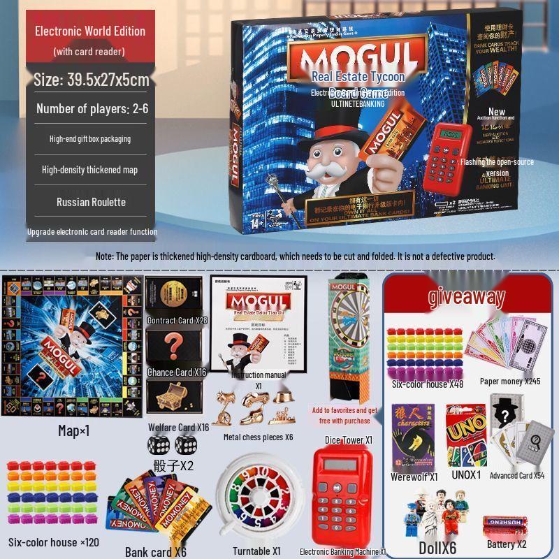QiuQiao Luksusowa gra planszowa Monopoly