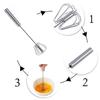 Kitchen Stainless Steel Kitchen Semi-Automatic Egg Beater Whisk Milk Cream Mixer
