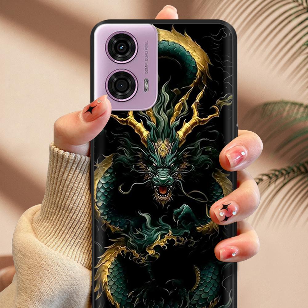 Für Motorola Moto G24 Hülle Weiche Glatte Flüssigsilikon Cartoon Handyhülle Für Moto G24 G 24 MotoG24 Schutzhüllen Bumper
