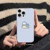 Cute anime Shark Phone Case For iPhone 17 16 15 14 13 12 11 Pro Max Plus Satin Colorful Cover