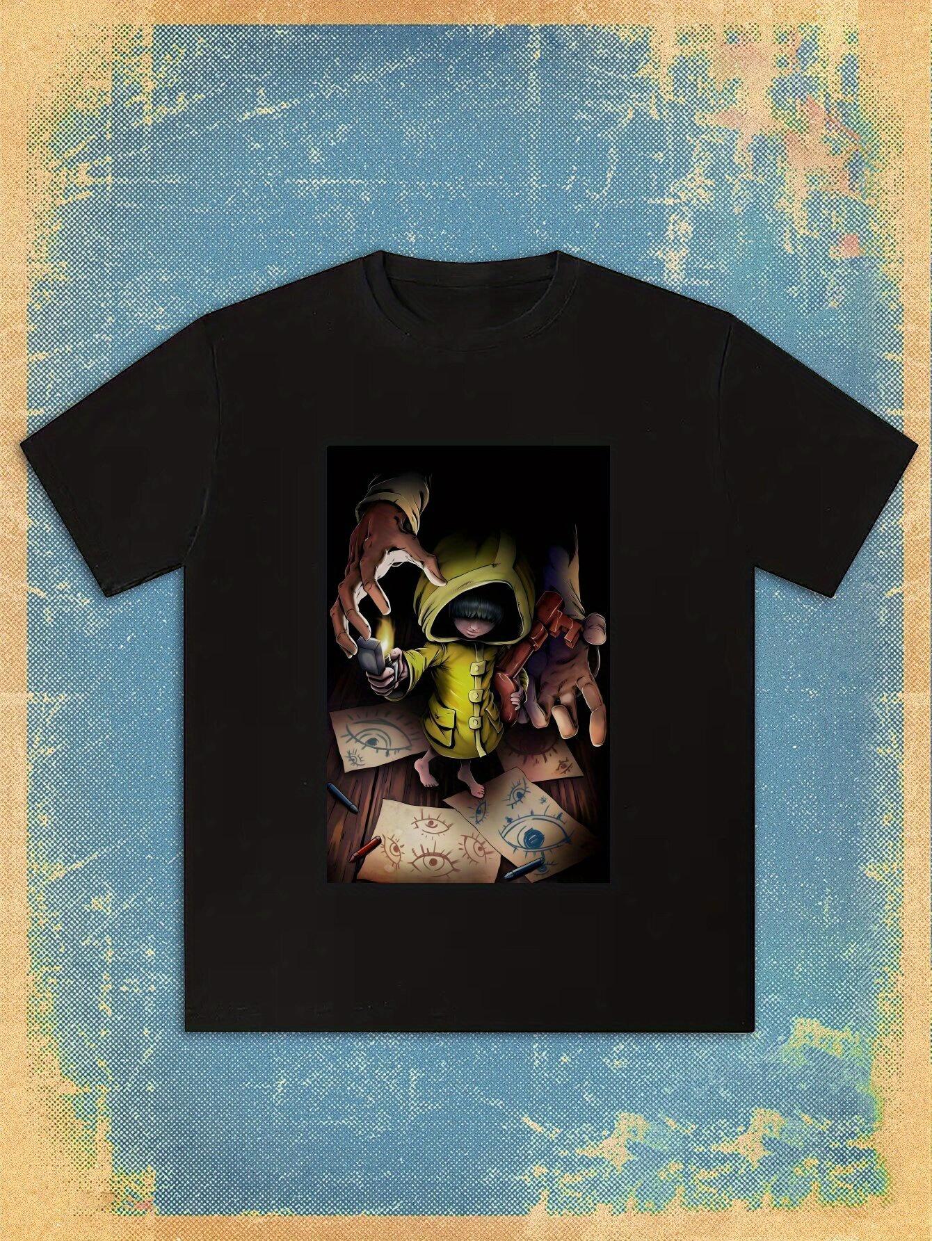 T-shirt Little Nightmares Video Game - Mono & Six Character Print XXL