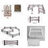 10Pcs Farmhouse Decoration Miniature Scene Fences Set for Doll House Furniture DIY Role for Play Accs Kids Interaction F