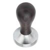 53mm Kaffeepulver Tamper Edelstahl Kaffeehammer mit Holzgriff für Zuhause Büro