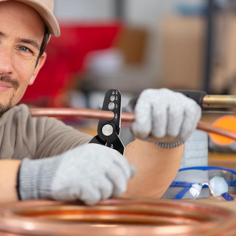 Kupferrohr Reparaturwerkzeug Hochleistungszange Rohrzange 5 Loch Flachrohr Reparateur Kupferrohr Aufweiterzange Werkzeug für Kupfer