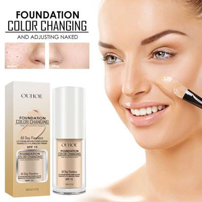 Liquid Foundation, Clear and Transparent, Delicate, Brightening, Concealer, Anti Sweat, Long-lasting, Liquid Foundation