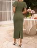 2026 Elegant Slit Slim Fit Dress for Women