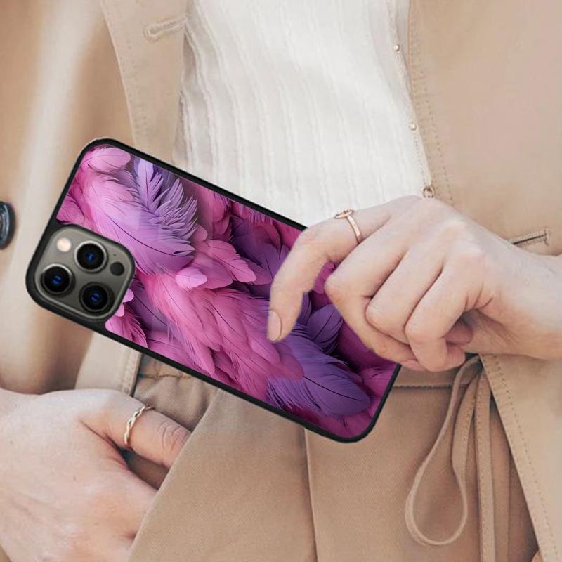 Bird Feathers Pattern Magnetic Phone Case For APPLE iPhone 17 Air 16 14 13 12 Pro Max 15 Plus Wireless Charge With MagSafe Cover