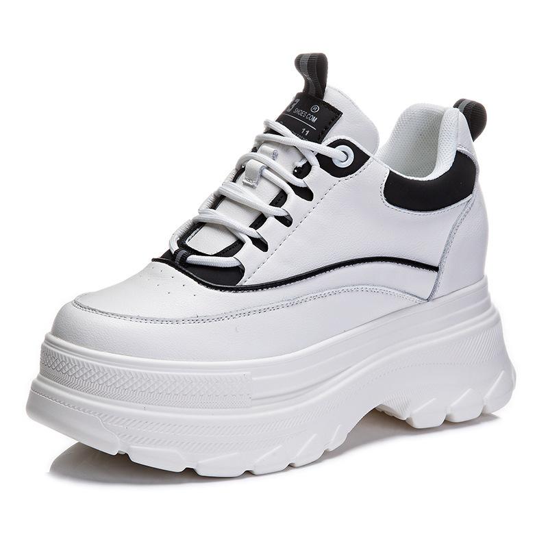 Inner Height Increase New Spring and Autumn Dad Shoes Platform Ins Sports and Leisure Shoes