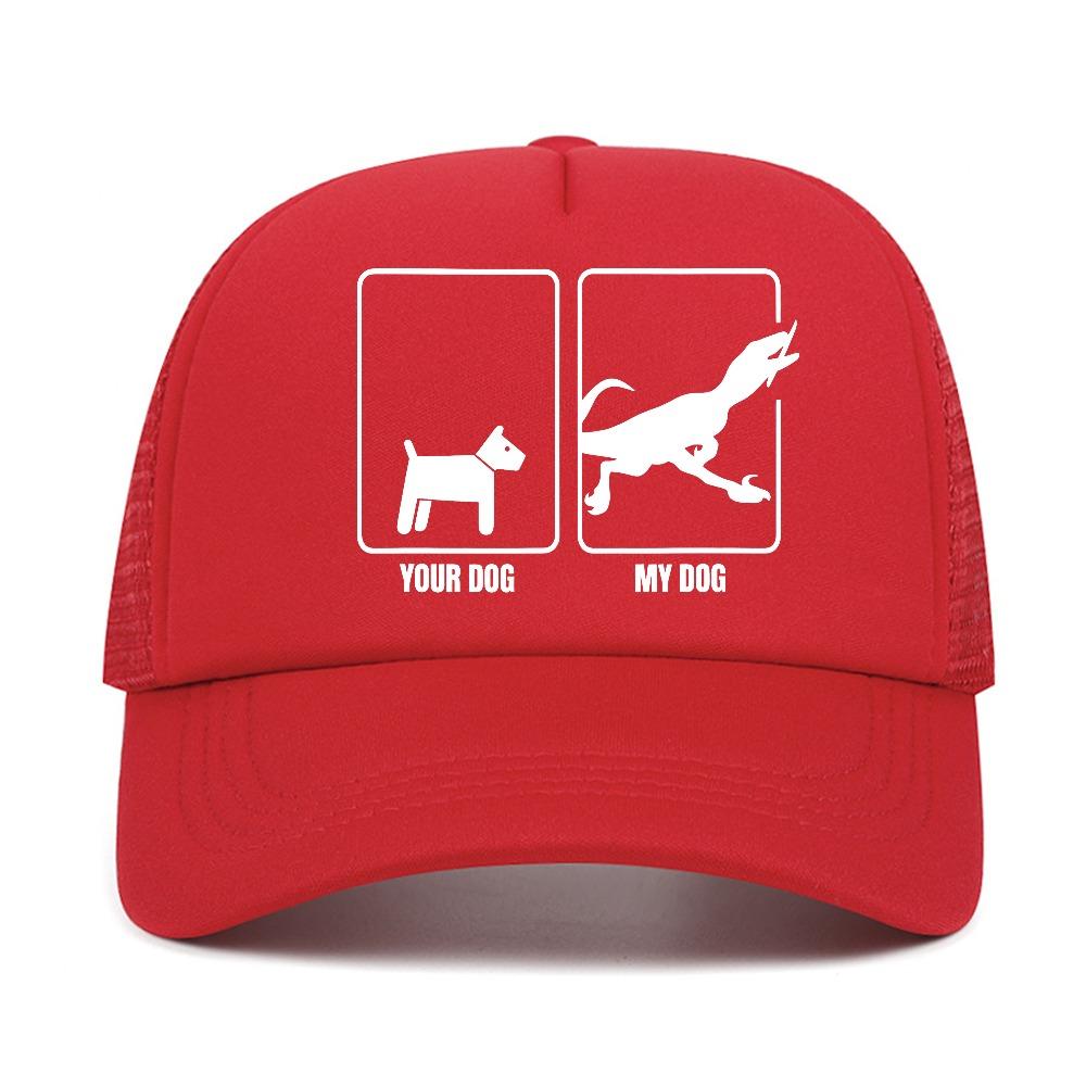 Funny Belgian Malinois Your Dog My Dog Maliraptor Maligator Streetwear Unisex Baseball Cap Summer Mesh Breathable Snapback Hats