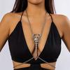 Punk Rhinestone Scorpion Breast Belly Body Chain for Women Cool Crystal Spicy Girl Chest Chain Necklace Bodychain Accessories