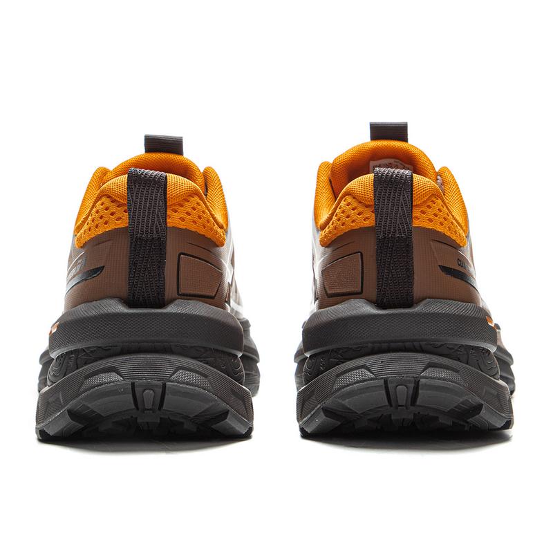 New LiNing CF Tracing, Xingchuan SE Cushioning Support Balance Low Top Hiking Shoes Unisex Brown Ice Orange AHTV015-14