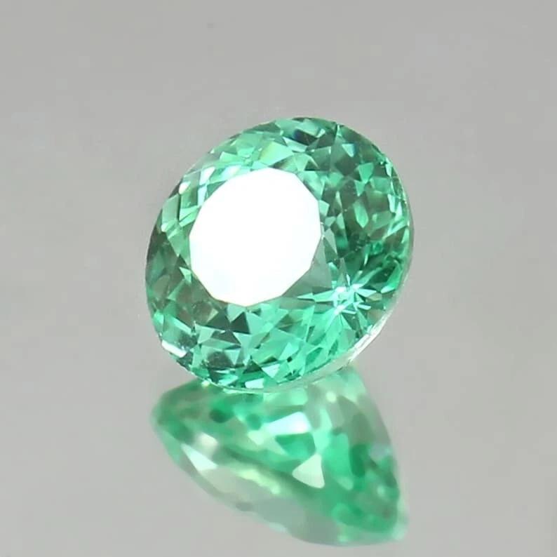 Certified Natural Paraiba Green Tourmaline Round 6-9 Ct Fabulous Loose Gemstone