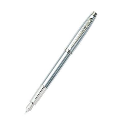 Sheaffer 100 Brushed Chrome/Nickel Plated Pen (Med Fountain)