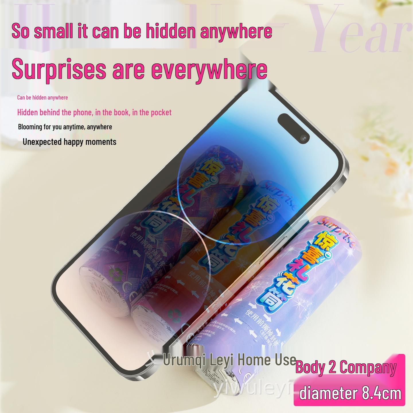 

Compact Confetti Popper for Festivals, Parties, Birthdays, New Year s Eve, and Romantic Surprises Surprise Confetti Popper No.1